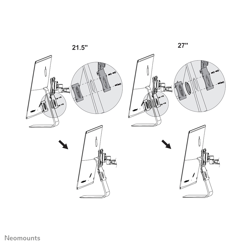 Neomounts FPMA-VESAMAC2127 Adaptador VESA iMac